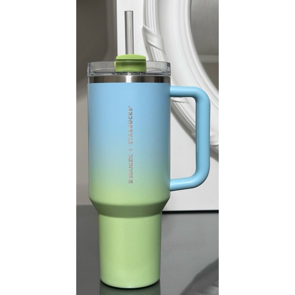 Stanley x Starbucks Thailand Exclusive 2025 BLUE/ GREEN‎ OMBRE 40oz Tumbler